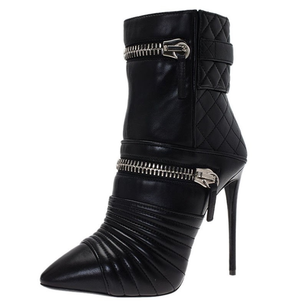 Giuseppe Zanotti Moto Zipper Booties